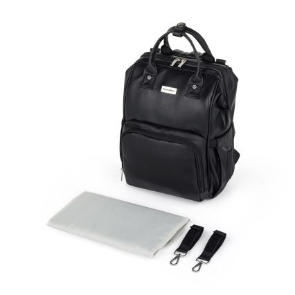 PETITE&MARS - Luiertas rugzak voor kinderwagen JASPER zwart