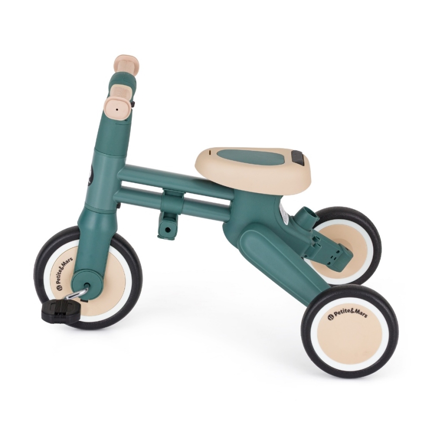 PETITE&MARS - Kinderdriewieler 4-in-1 DRIFT Misty Green