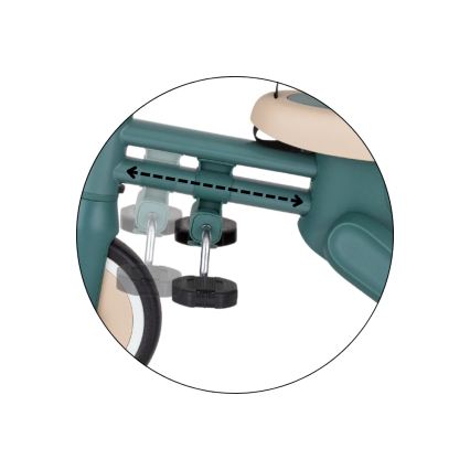 PETITE&MARS - Kinderdriewieler 4-in-1 DRIFT Misty Green