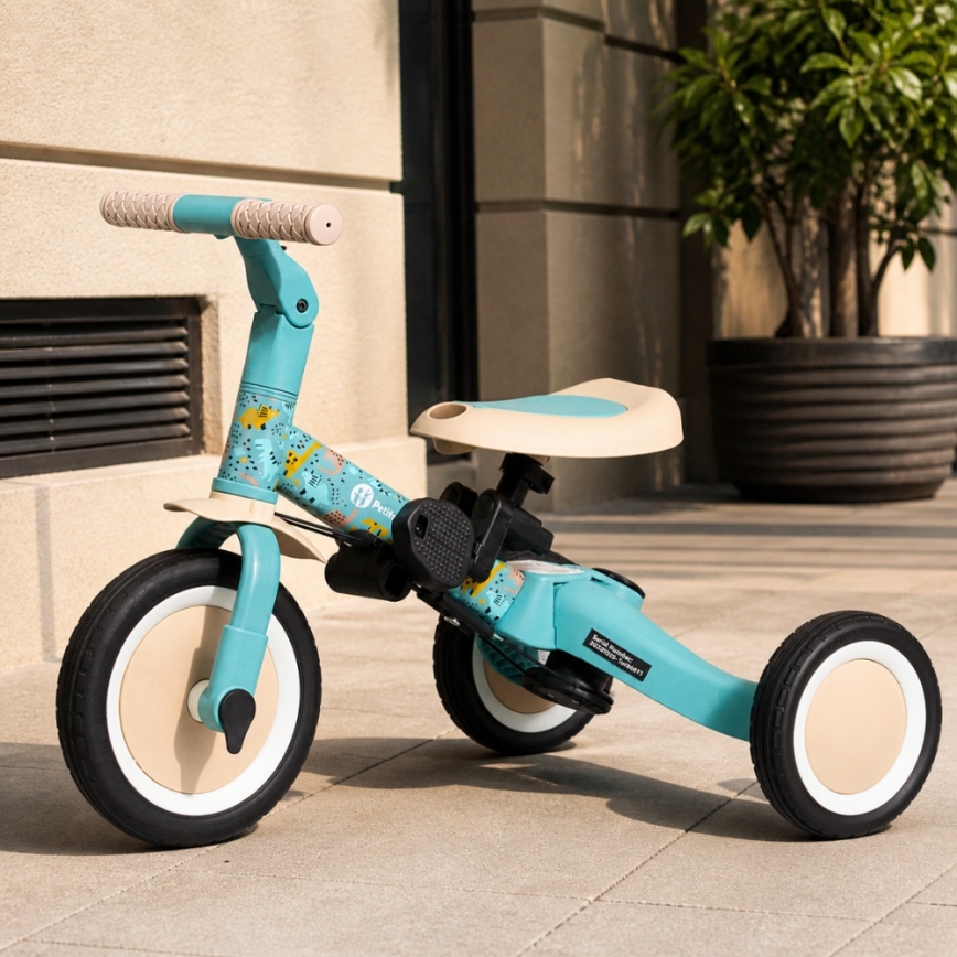 PETITE&MARS - Kinderdriewieler 5-in-1 TURBO LIMITED Dino Park