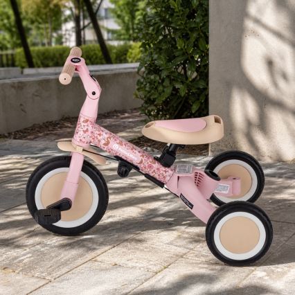 PETITE&MARS - Kinderdriewieler 5-in-1 TURBO LIMITED Rosy Wilderness