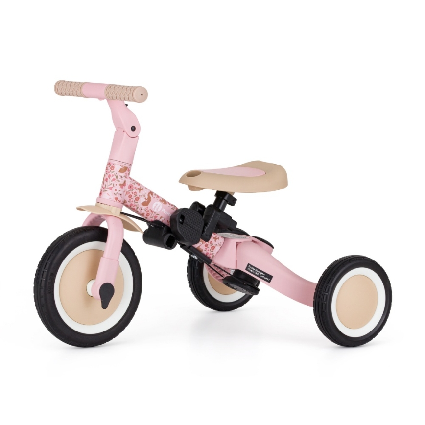 PETITE&MARS - Kinderdriewieler 5-in-1 TURBO LIMITED Rosy Wilderness