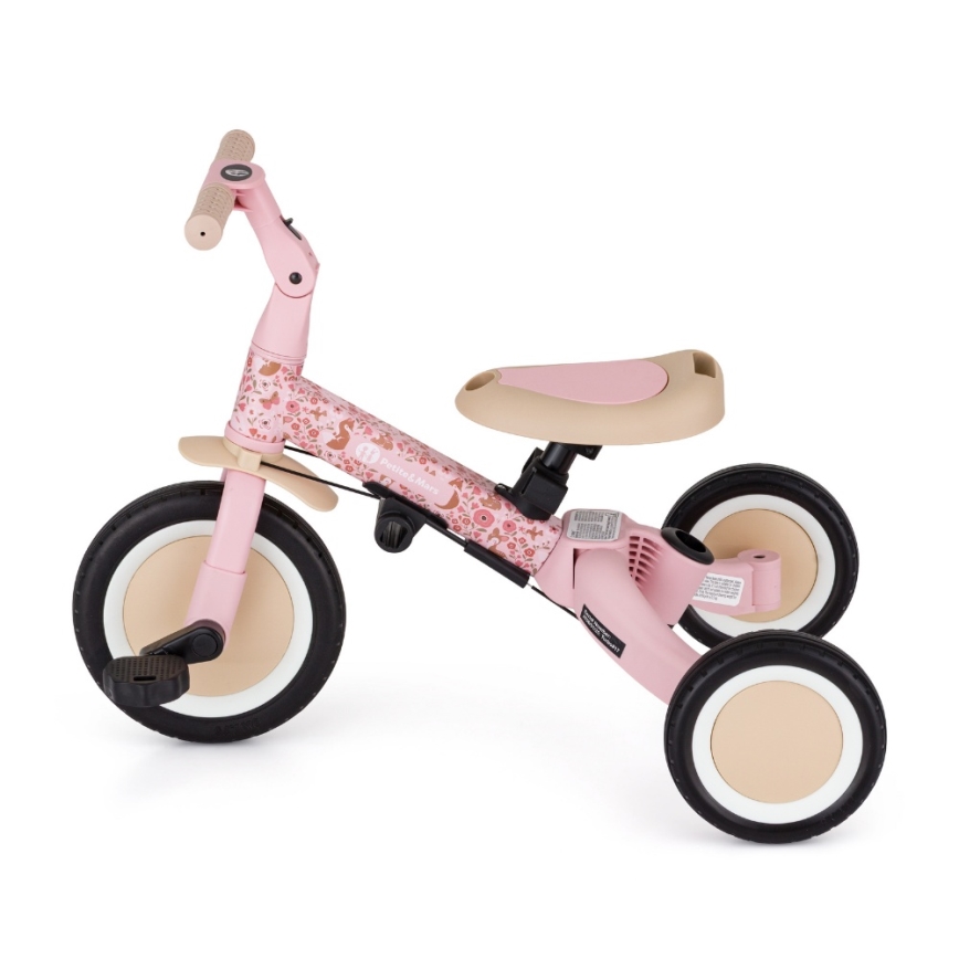 PETITE&MARS - Kinderdriewieler 5-in-1 TURBO LIMITED Rosy Wilderness