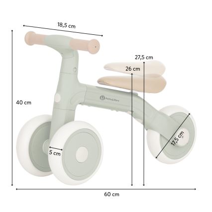 PETITE&MARS - Kinderloopfiets 3-in-1 BINGO Saliegroen