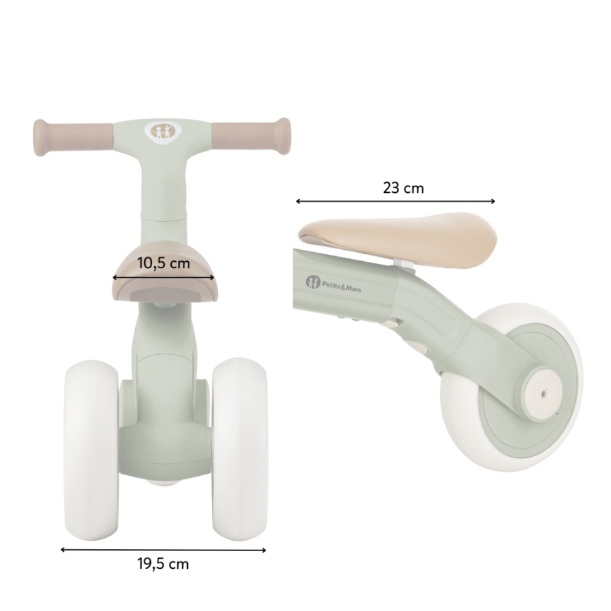 PETITE&MARS - Kinderloopfiets 3-in-1 BINGO Saliegroen