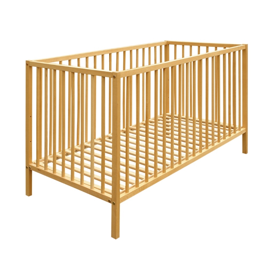 PETITE&MARS - Lit bébé + barrière de lit NELA en hêtre 120x60 cm