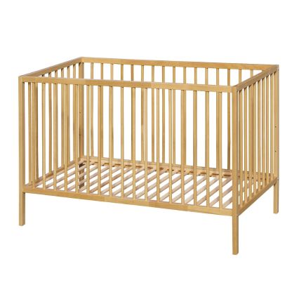 PETITE&MARS - Lit bébé + barrière de lit NELA en hêtre 120x60 cm