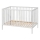 PETITE&MARS - Lit bébé NELA BEECH 120x60 cm blanc/hêtre