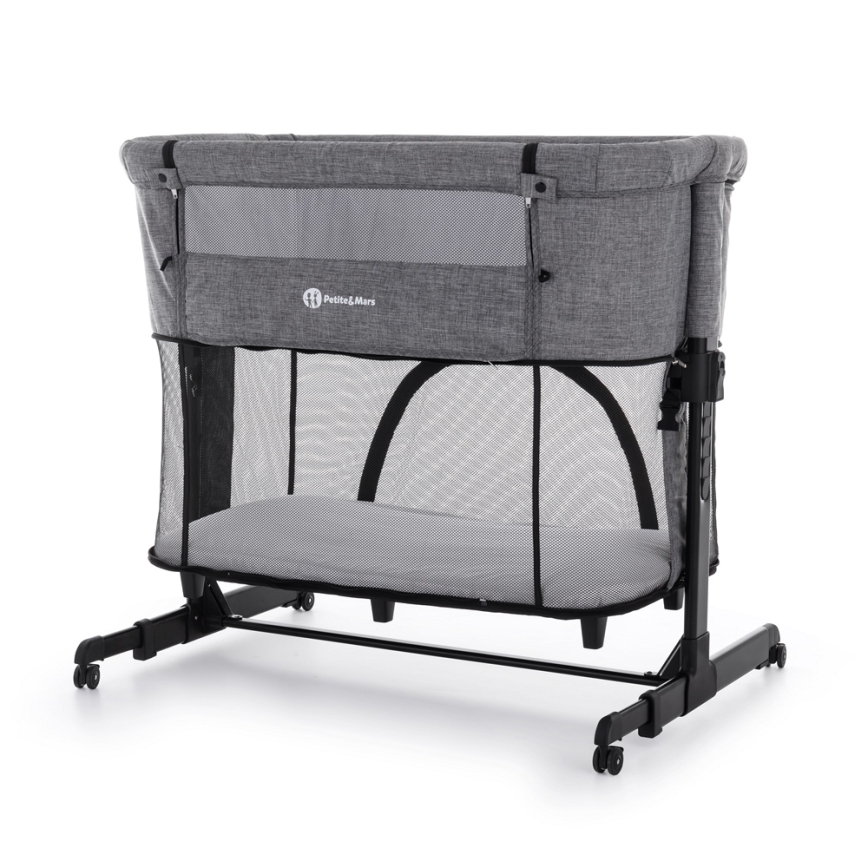 PETITE&MARS - Lit d'enfant NEXTIE gris foncé