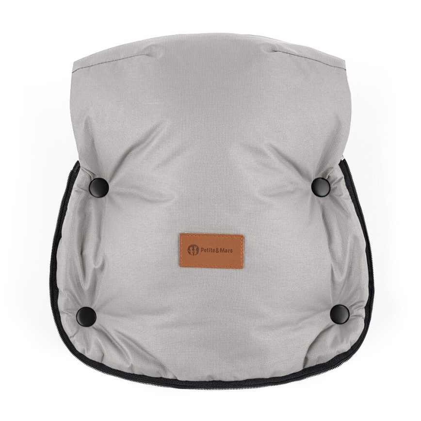 PETITE&MARS - LOT Chancelière pour bébé 4en1 COMFY + cache-mains pour poussette FURRY Champagne Shower