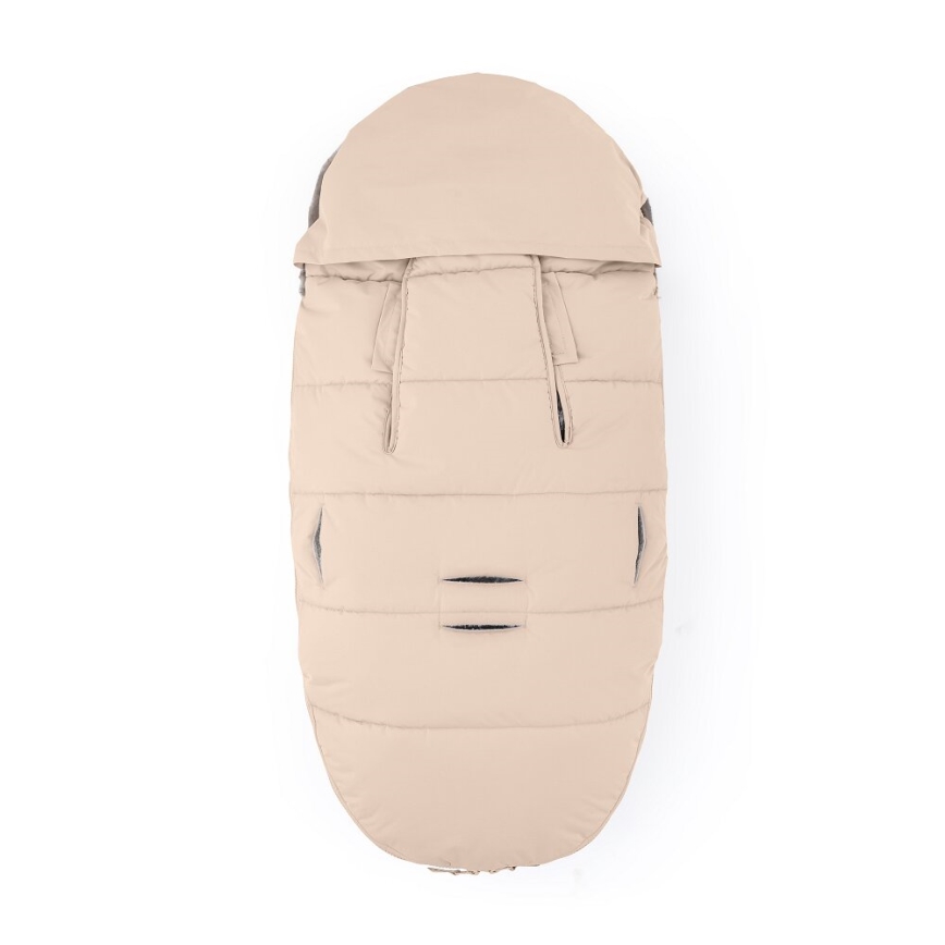 PETITE&MARS - LOT Chancelière pour bébé 4en1 COMFY + cache-mains pour poussette FURRY Rose Petal