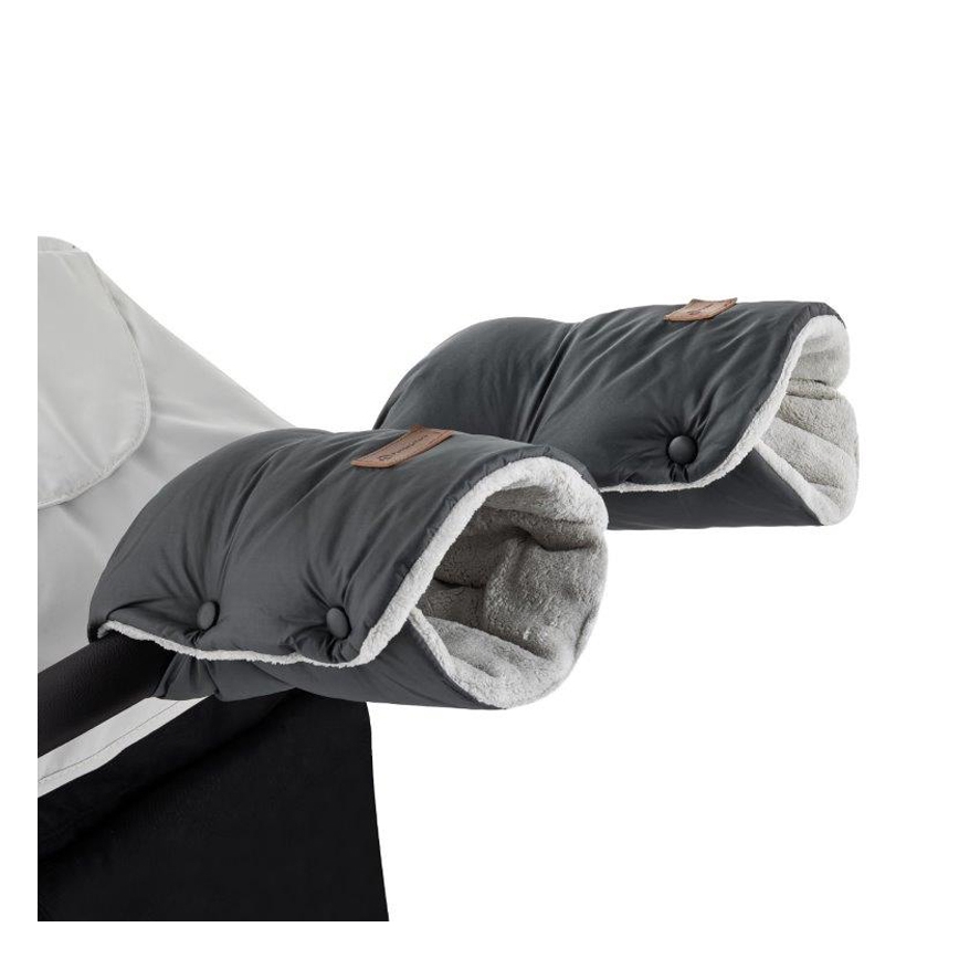PETITE&MARS - SET Baby Trappelzak 3in1 JIBOT + handwarmers voor een Kinderwagen JASIE grijs