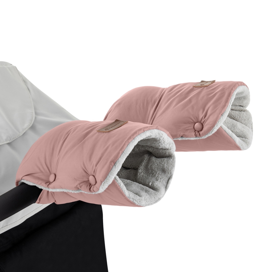 PETITE&MARS - SET Baby Trappelzak 3in1 JIBOT + handwarmers voor een Kinderwagen JASIE roze