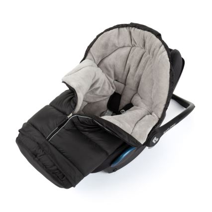 PETITE&MARS - SET Baby Trappelzak 3in1 JIBOT + handwarmers voor een kinderwagen JASIE zwart