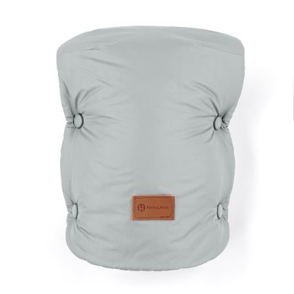 PETITE&MARS - SET Baby-voetenzak 3-in-1 JIBOT + handmoffen voor kinderwagen JASIE lichtgrijs