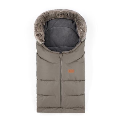 PETITE&MARS - SET Baby voetenzak 4in1 ARCTIC + stroller hand muffs FURRY Mocha Mousse