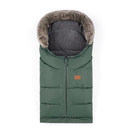 PETITE&MARS - SET Baby voetenzak 4in1 ARCTIC + stroller hand muffs FURRY Veritable Khaki