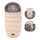 PETITE&MARS - SET Baby voetenzak 4in1 COMFY + stroller hand muffs FURRY Roos Petal