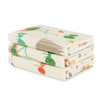 PETITE&MARS - Tapis de jeu pliable CAMPY Animals&Hexagon