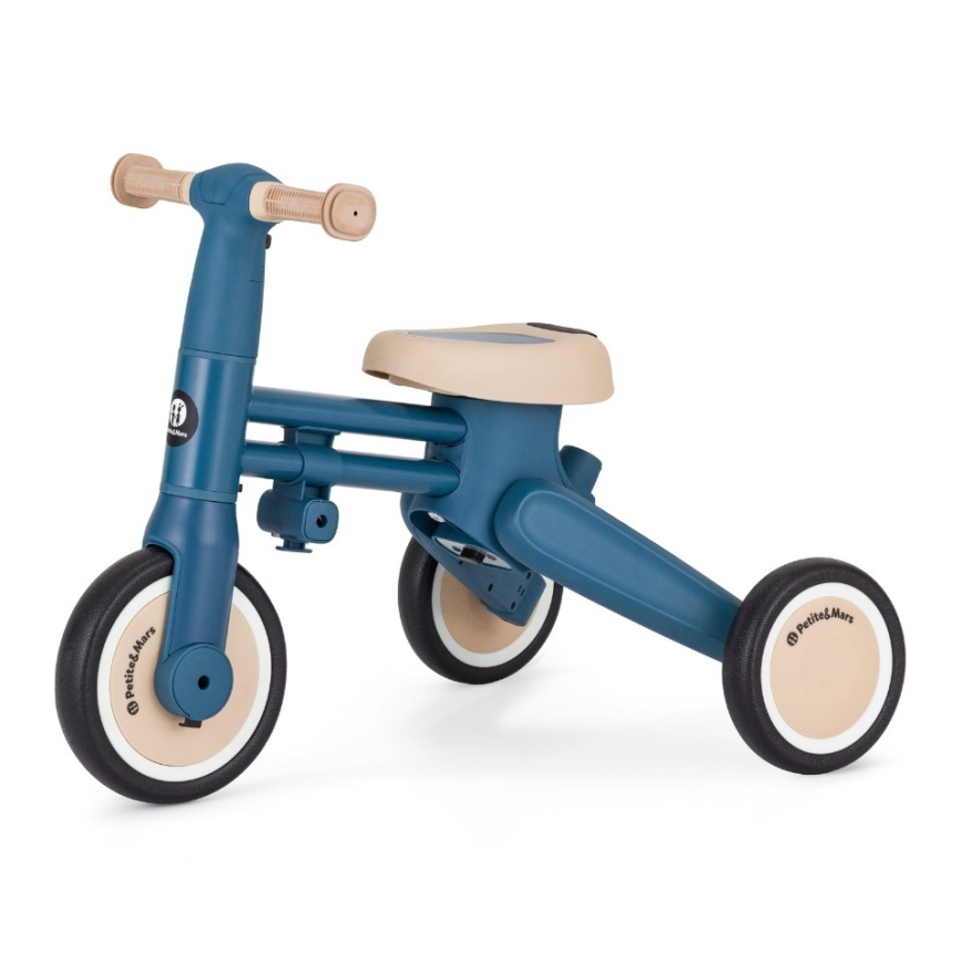 PETITE&MARS - Tricycle 4 en 1 DRIFT Bleu océan