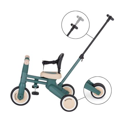 PETITE&MARS - Tricycle 4 en 1 pour enfants DRIFT Misty Green