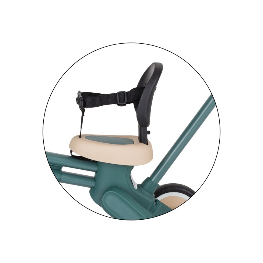 PETITE&MARS - Tricycle 4 en 1 pour enfants DRIFT Misty Green