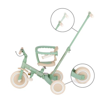 PETITE&MARS - Tricycle 5 en 1 TURBO LIMITED Green Twist