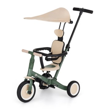 PETITE&MARS - Tricycle convertible 5-en-1 pour enfant TURBO PLUS Vert brumeux