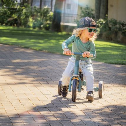 PETITE&MARS - Tricycle convertible 5-en-1 pour enfant TURBO PLUS Vert brumeux