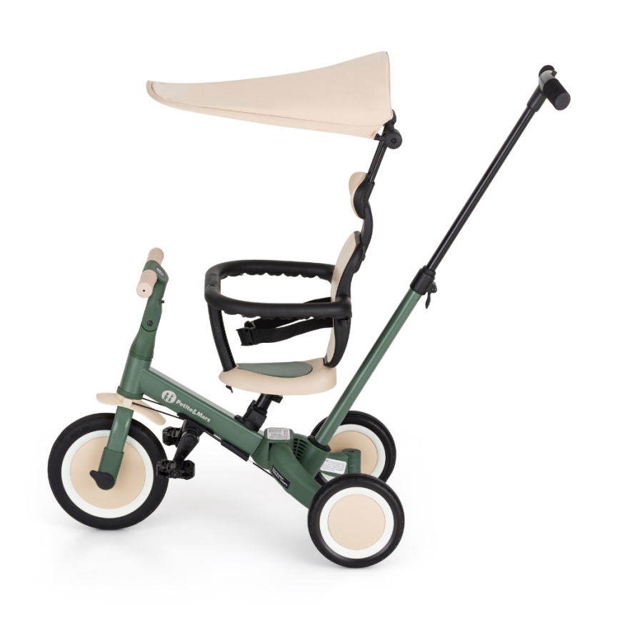 PETITE&MARS - Tricycle évolutif 5-en-1 TURBO PLUS Vert brumeux
