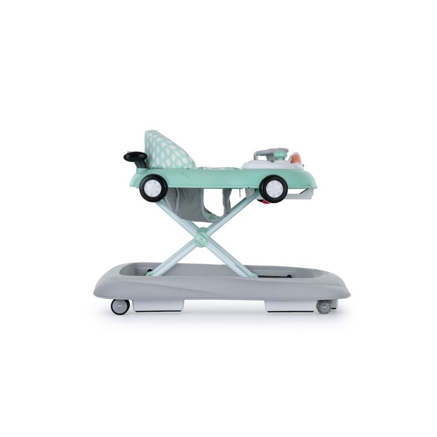 PETITE&MARS - Trotteur pour bébé avec une mélodie CABRIO 2xAA menthe