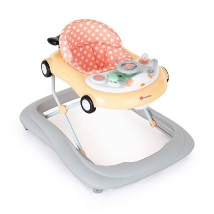 PETITE&MARS - Trotteur pour bébé avec une mélodie CABRIO 2xAA orange