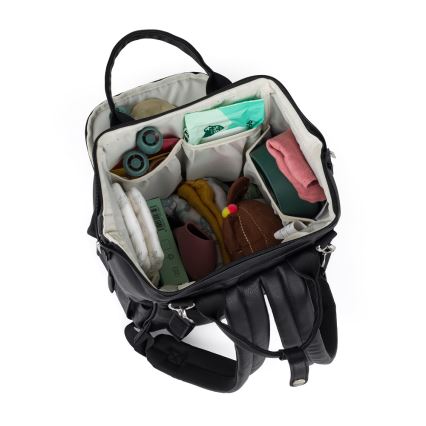 PETITE&MARS - Veranderende rugzak voor kinderwagen JASPER zwart