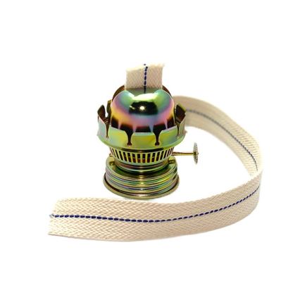 Petroleumlamp KLÁRA 34 cm bosgroen