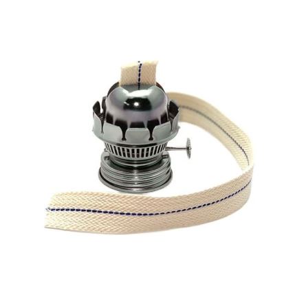 Petroleumlamp MONIKA 34 cm, amber geruit