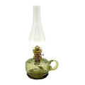 Petroleumlamp MONIKA 34 cm bosgroen craquelé