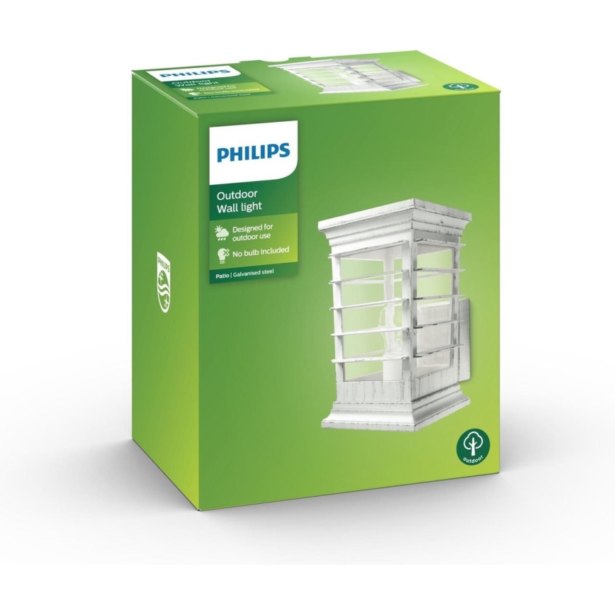 Philips 15280/18/PN - Buiten wandlamp PATIO 1xE27/60W/230V IP44