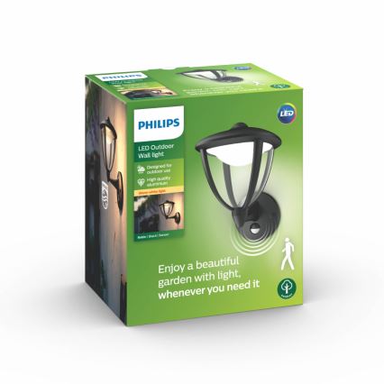 Philips - Éclairage LED extérieur avec détecteur 1xLED/4,5W/230V IP44