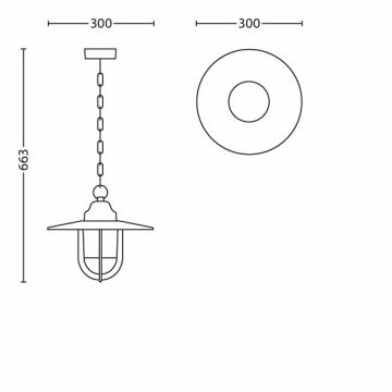 Philips 16271/86/16 - Buitenlicht MYGARDEN PASTURE 1xE27/53W/230V IP44