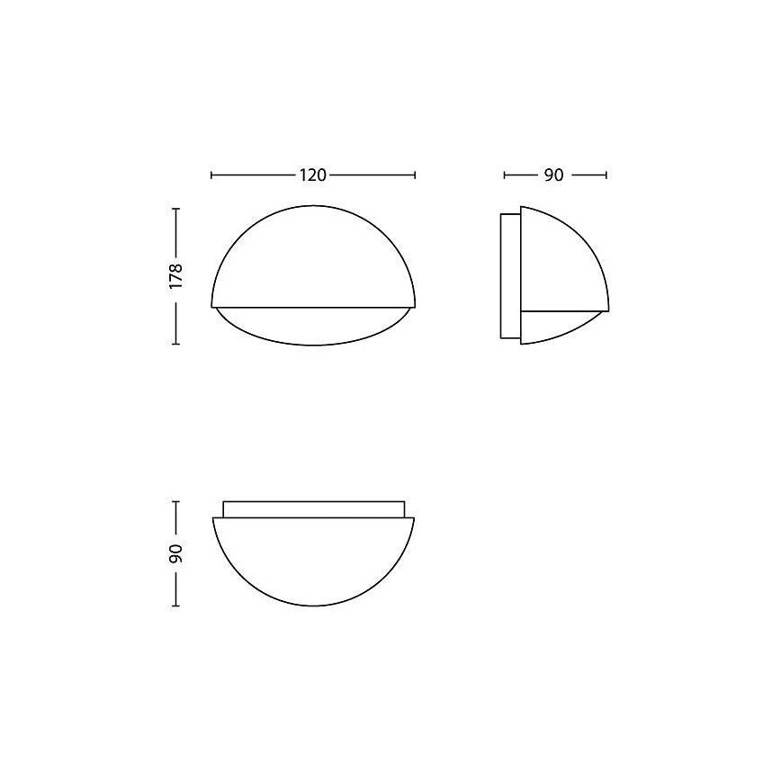 Philips - Éclairage extérieur 1xLED/3W/230V IP44