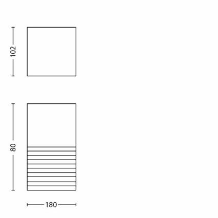 Philips - Applique murale extérieure 1xE27/20W/230V