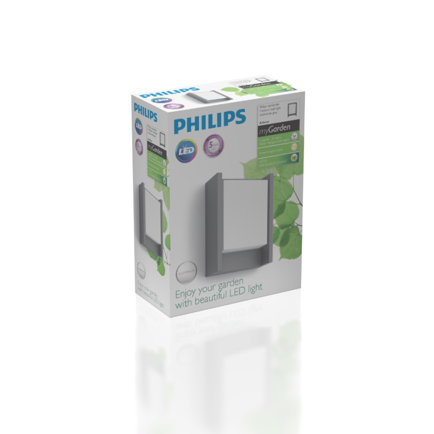 Philips - LED Wandlamp voor buiten LED/6W/230V 2700K IP44