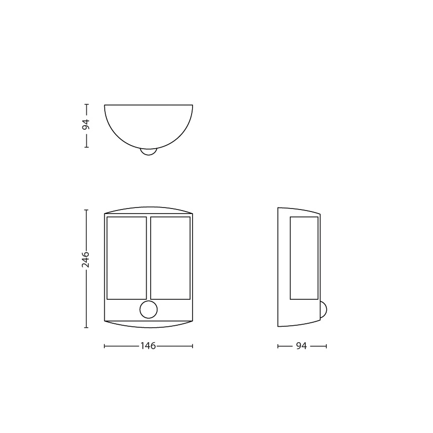 Philips - LED Lamp voor Buiten met Sensor LED/6W IP44