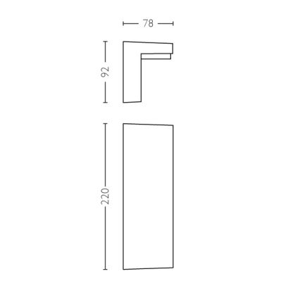 Philips 16483/93/P0 - Applique murale LED extérieure MYGARDEN BUSTAN 2xLED/4,5W
