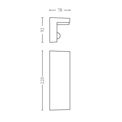 Philips - LED Applique murale extérieure avec détecteur 2xLED/4,5W/230V IP44