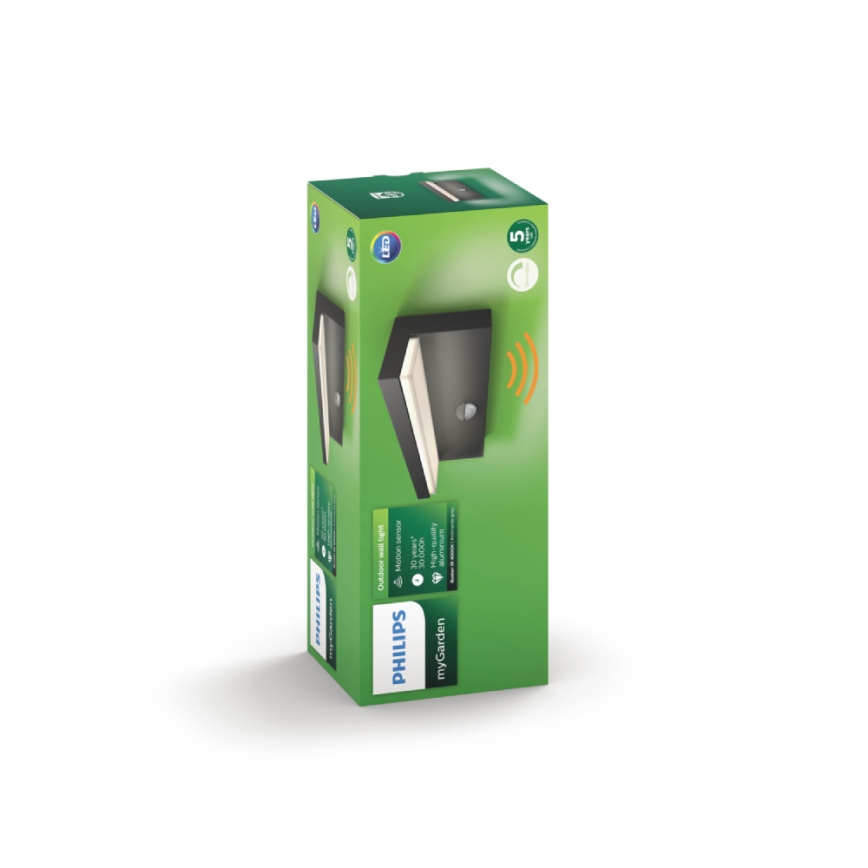 Philips - LED Wandlamp voor buiten met sensor 2xLED/4,5W/230V 4000K IP44