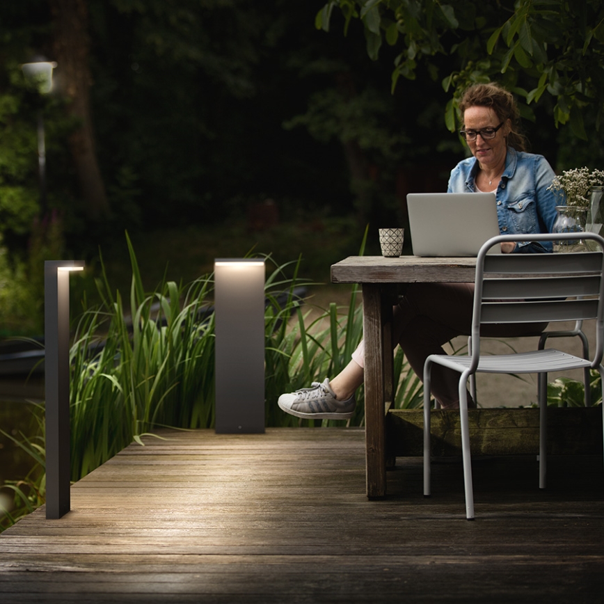 Philips 16486/93/P0 - Bornes d'éclairage extérieur LED MYGARDEN BUSTAN 2xLED/4,5W