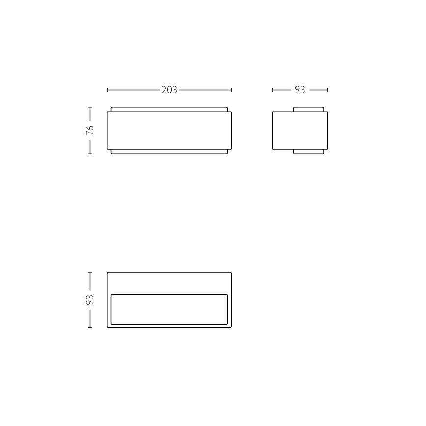 Philips - Luminaire à intensité variable LED extérieur 2xLED/4,5W IP44
