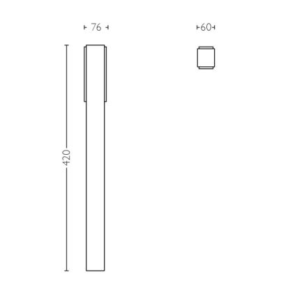 Philips - Bornes éclairage extérieur 2xLED/4,5W IP44