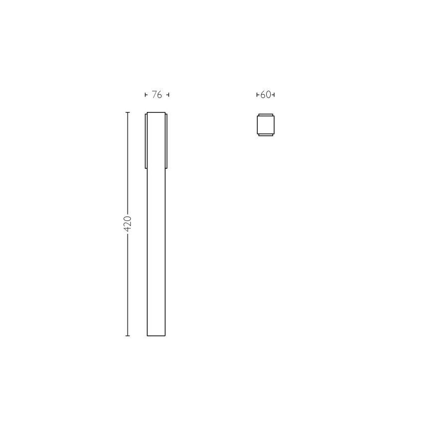 Philips - Zuillamp voor Buiten 2xLED/4,5W IP44
